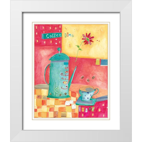 Kitchen Collage I White Modern Wood Framed Art Print with Double Matting by Pope, Kate and Elizabeth