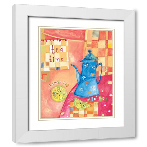 Kitchen Collage II White Modern Wood Framed Art Print with Double Matting by Pope, Kate and Elizabeth