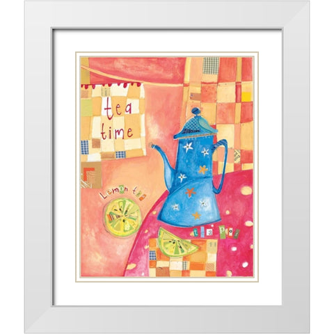 Kitchen Collage II White Modern Wood Framed Art Print with Double Matting by Pope, Kate and Elizabeth