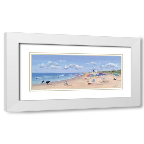 Dog Days White Modern Wood Framed Art Print with Double Matting by Saxe, Carol