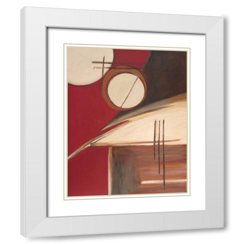 Circa Design II White Modern Wood Framed Art Print with Double Matting by Alldredge, Joy
