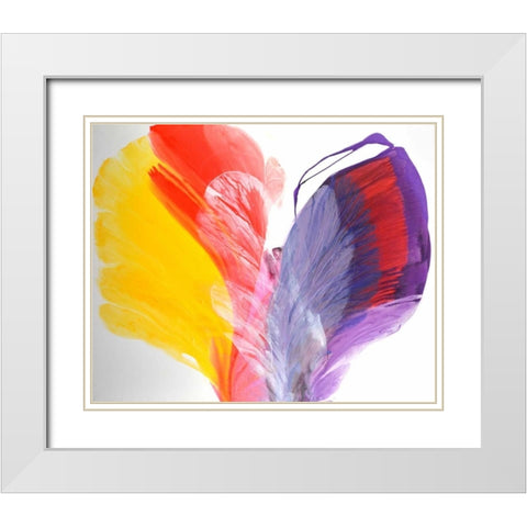 The Beginning White Modern Wood Framed Art Print with Double Matting by Segrest, Jane
