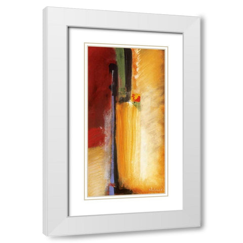 Metropolitan White Modern Wood Framed Art Print with Double Matting by Li-Leger, Noah