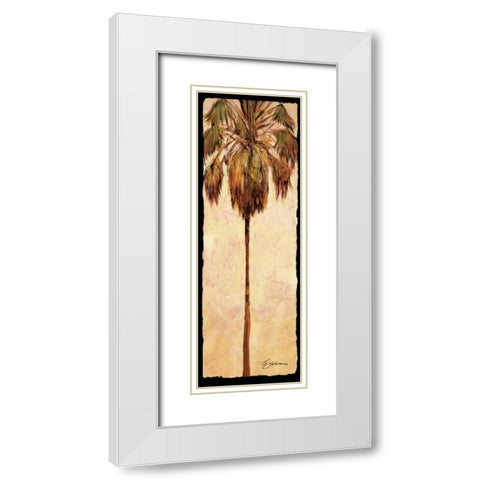 Hollywood White Modern Wood Framed Art Print with Double Matting by James, Mary Anne