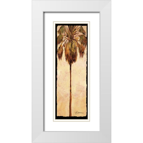 Hollywood White Modern Wood Framed Art Print with Double Matting by James, Mary Anne