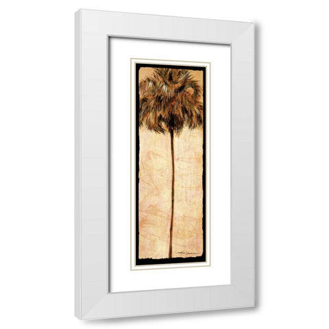 South Beach White Modern Wood Framed Art Print with Double Matting by James, Mary Anne