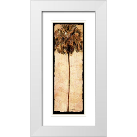 South Beach White Modern Wood Framed Art Print with Double Matting by James, Mary Anne
