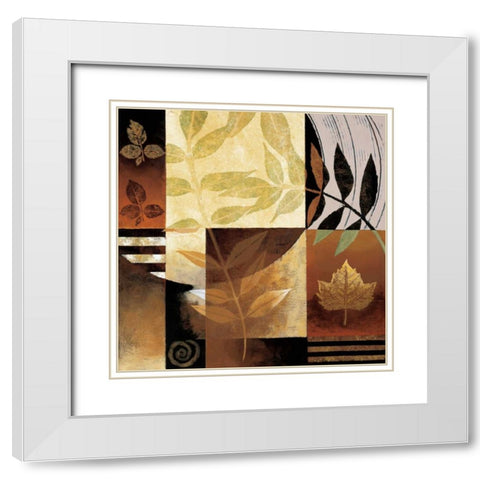 Natures Elements II White Modern Wood Framed Art Print with Double Matting by Mallett, Keith