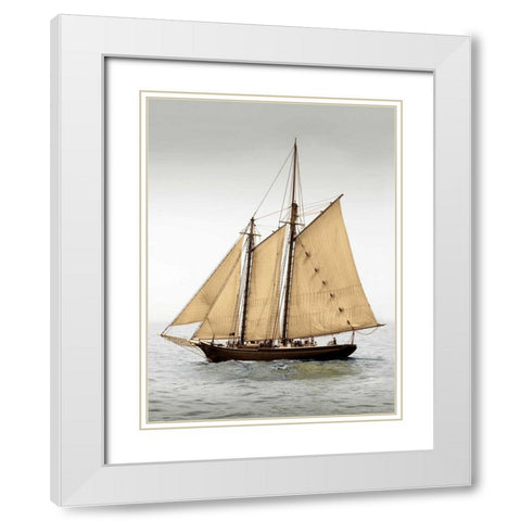 Mystic Journey II White Modern Wood Framed Art Print with Double Matting by LeBlanc, Frederick J.