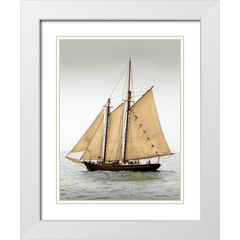 Mystic Journey II White Modern Wood Framed Art Print with Double Matting by LeBlanc, Frederick J.