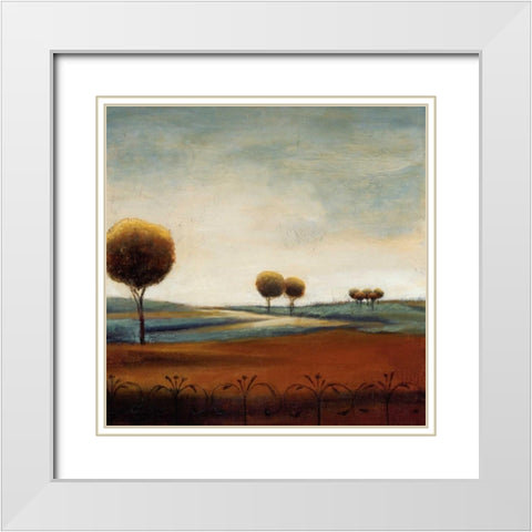 Tranquil Plains I White Modern Wood Framed Art Print with Double Matting by Salemink-Roos, Ursula