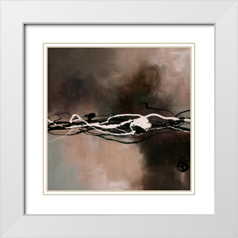 Syncopation II White Modern Wood Framed Art Print with Double Matting by Maitland, Laurie