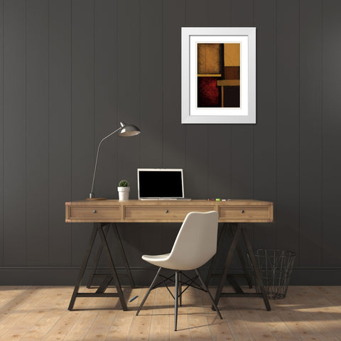 Gateways I White Modern Wood Framed Art Print with Double Matting by St.Germain, Patrick