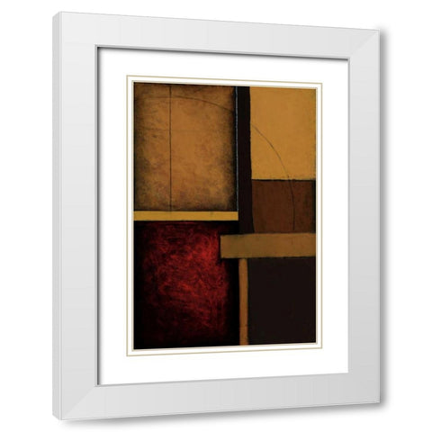 Gateways I White Modern Wood Framed Art Print with Double Matting by St.Germain, Patrick