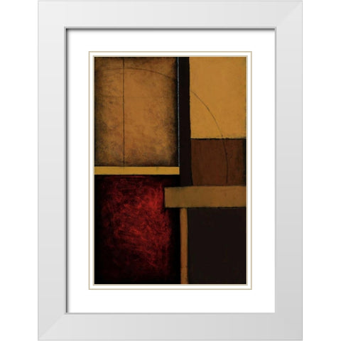 Gateways I White Modern Wood Framed Art Print with Double Matting by St.Germain, Patrick