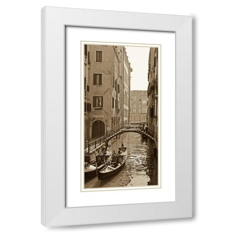 Venice Reflections White Modern Wood Framed Art Print with Double Matting by Maihara/Watt, Jeff/Boyce