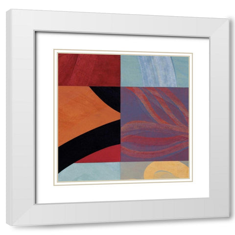 Synergistic Interchange II White Modern Wood Framed Art Print with Double Matting by Emery, Leslie