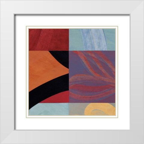 Synergistic Interchange II White Modern Wood Framed Art Print with Double Matting by Emery, Leslie