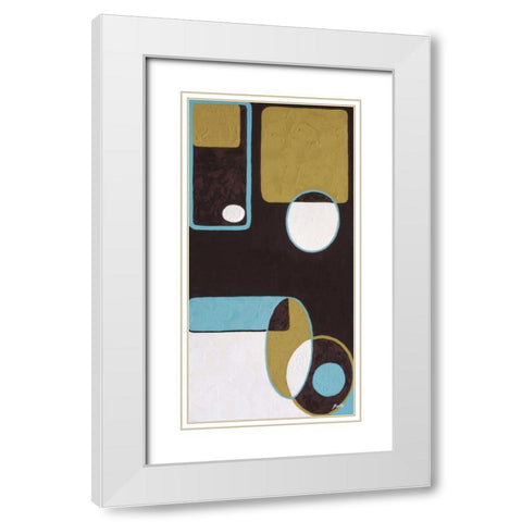 Effervescence II White Modern Wood Framed Art Print with Double Matting by St. Amant, Yvette
