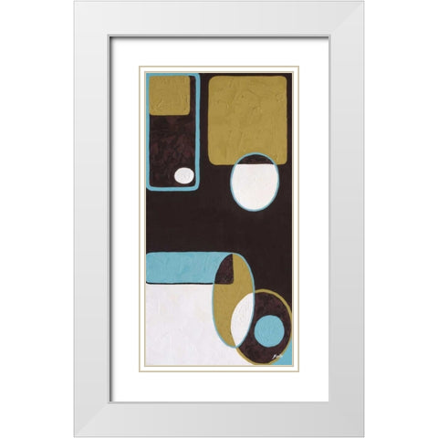 Effervescence II White Modern Wood Framed Art Print with Double Matting by St. Amant, Yvette