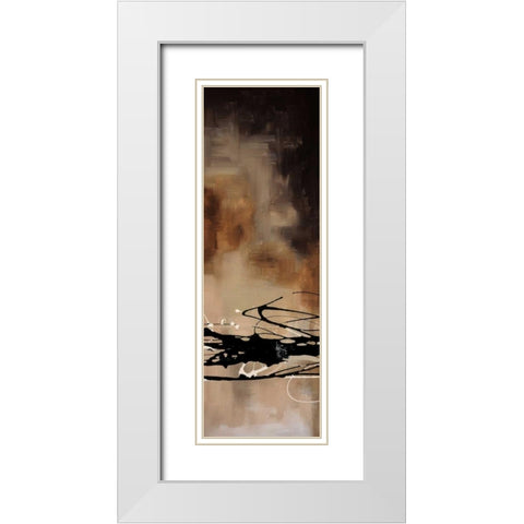 Tobacco and Chocolate I White Modern Wood Framed Art Print with Double Matting by Maitland, Laurie