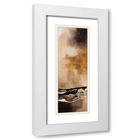 Tobacco and Chocolate III White Modern Wood Framed Art Print with Double Matting by Maitland, Laurie