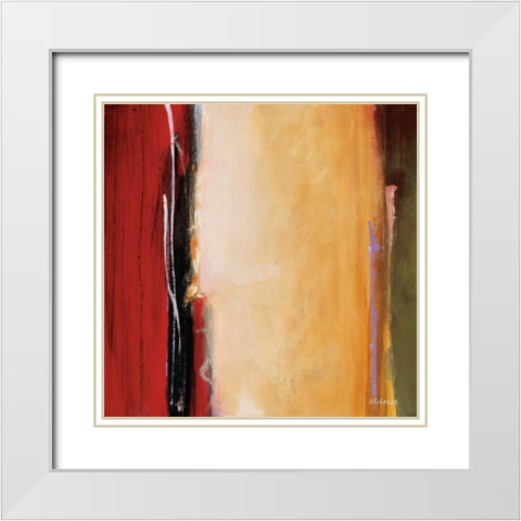 Solar Emission I White Modern Wood Framed Art Print with Double Matting by Li-Leger, Noah