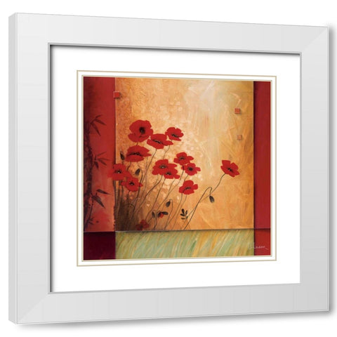 Into the Light White Modern Wood Framed Art Print with Double Matting by Li-Leger, Don