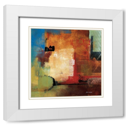 Discoveries White Modern Wood Framed Art Print with Double Matting by Li-Leger, Noah