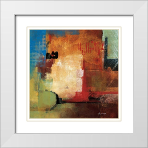 Discoveries White Modern Wood Framed Art Print with Double Matting by Li-Leger, Noah