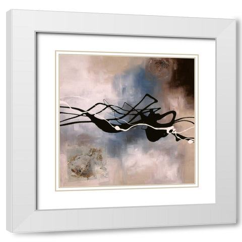 Watery Hollow I White Modern Wood Framed Art Print with Double Matting by Maitland, Laurie