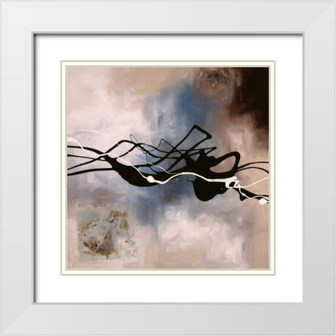 Watery Hollow I White Modern Wood Framed Art Print with Double Matting by Maitland, Laurie