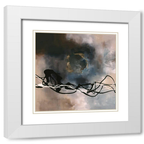 Watery Hollow II White Modern Wood Framed Art Print with Double Matting by Maitland, Laurie