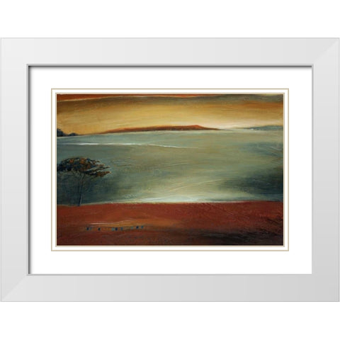 Morning Light White Modern Wood Framed Art Print with Double Matting by Salemink-Roos, Ursula