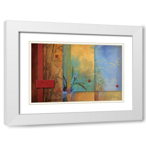 Spa Dreams White Modern Wood Framed Art Print with Double Matting by Li-Leger, Don
