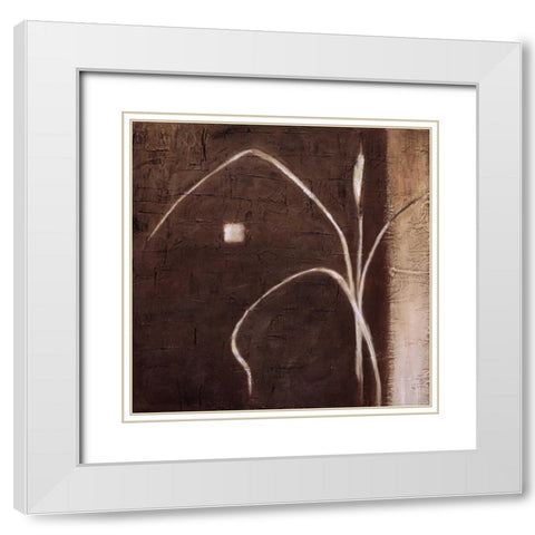 Grass Roots I White Modern Wood Framed Art Print with Double Matting by Salemink-Roos, Ursula