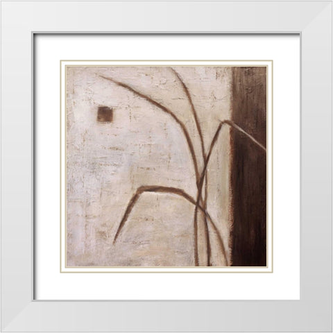 Grass Roots II White Modern Wood Framed Art Print with Double Matting by Salemink-Roos, Ursula