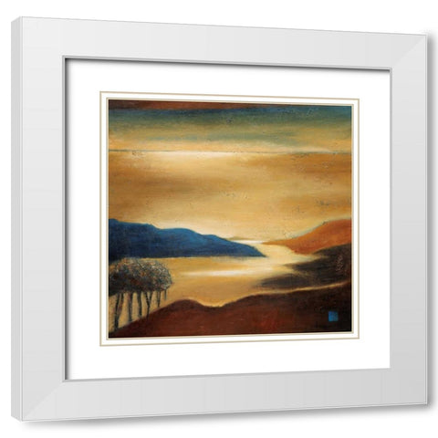 Vista de Costa Brava White Modern Wood Framed Art Print with Double Matting by Salemink-Roos, Ursula