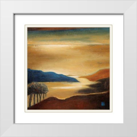 Vista de Costa Brava White Modern Wood Framed Art Print with Double Matting by Salemink-Roos, Ursula