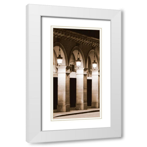 Paris Lights I - Arches I White Modern Wood Framed Art Print with Double Matting by Maihara/Watt, Jeff/Boyce