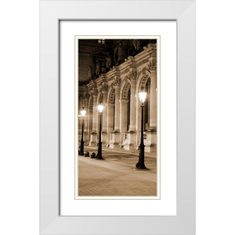 Paris Lights II - Arches II White Modern Wood Framed Art Print with Double Matting by Maihara/Watt, Jeff/Boyce
