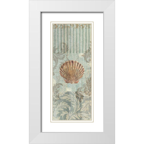 Seaside Heirloom I White Modern Wood Framed Art Print with Double Matting by Venter, Tandi