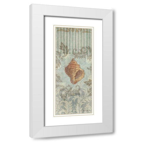 Seaside Heirloom III White Modern Wood Framed Art Print with Double Matting by Venter, Tandi