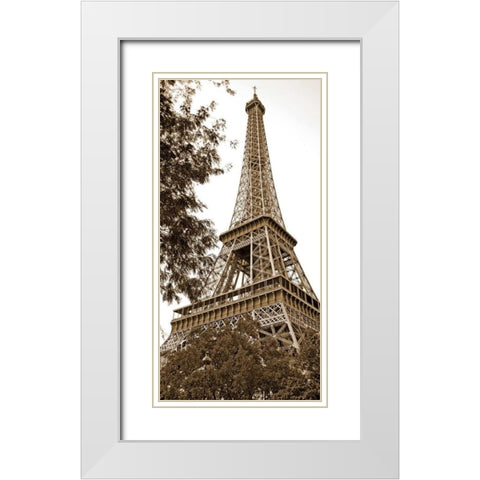 La Tour Eiffel I - Eiffel Tower I White Modern Wood Framed Art Print with Double Matting by Maihara/Watt, Jeff/Boyce