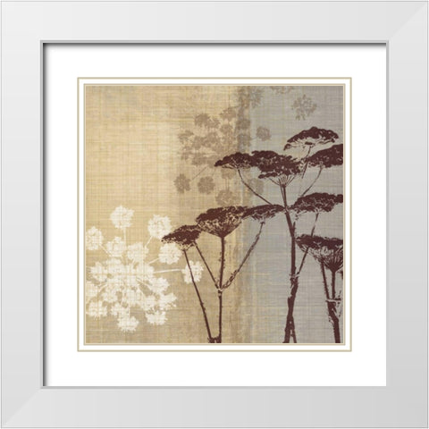 Lace II White Modern Wood Framed Art Print with Double Matting by Venter, Tandi