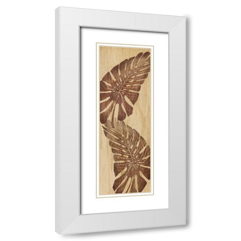 Tiki Grove I White Modern Wood Framed Art Print with Double Matting by Ahava