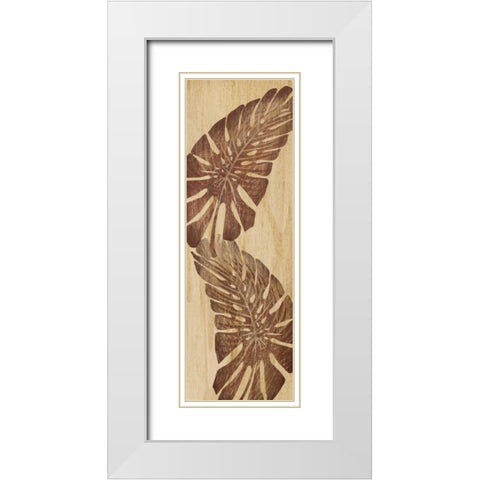 Tiki Grove I White Modern Wood Framed Art Print with Double Matting by Ahava