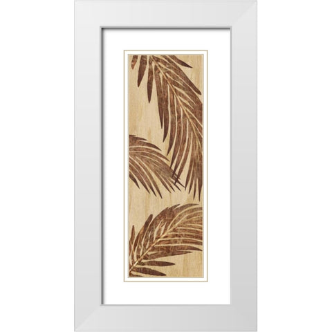 Tiki Grove II White Modern Wood Framed Art Print with Double Matting by Ahava