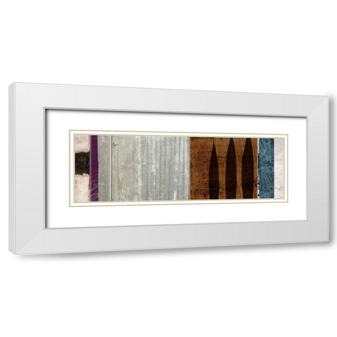 Aloe Garden II White Modern Wood Framed Art Print with Double Matting by NOAH