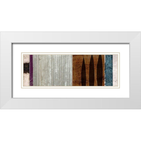 Aloe Garden II White Modern Wood Framed Art Print with Double Matting by NOAH